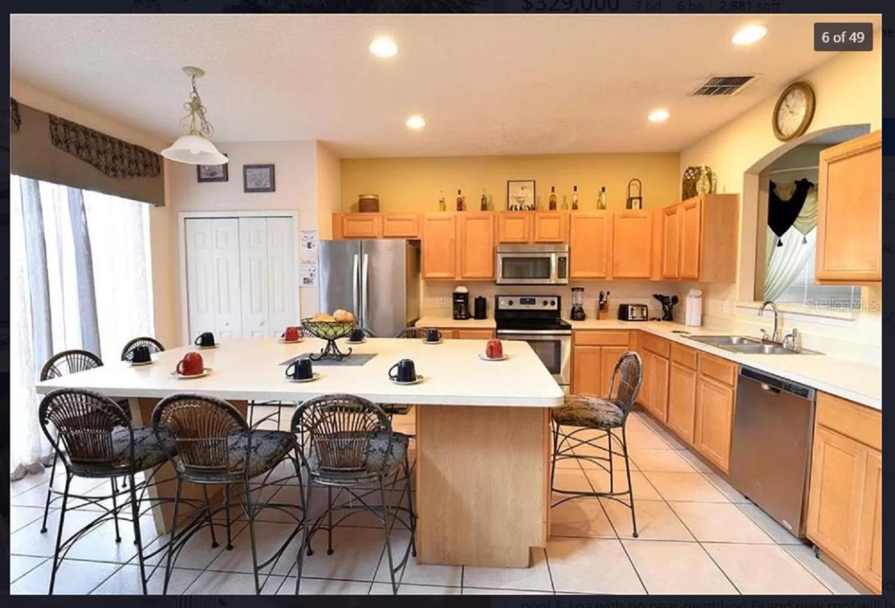 7 Bedroom, 6 Bath And Pool Near Disney In Emerald Island 4 King Master Suites كيسيمي المظهر الخارجي الصورة